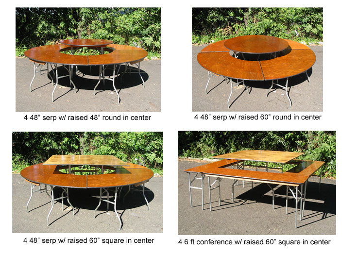 Table Leg Extenders Please Be Aware That In The Configurations Below Due To Fact You Are Reaching Over Behind 30 Inch Width Of Outer Tables Center